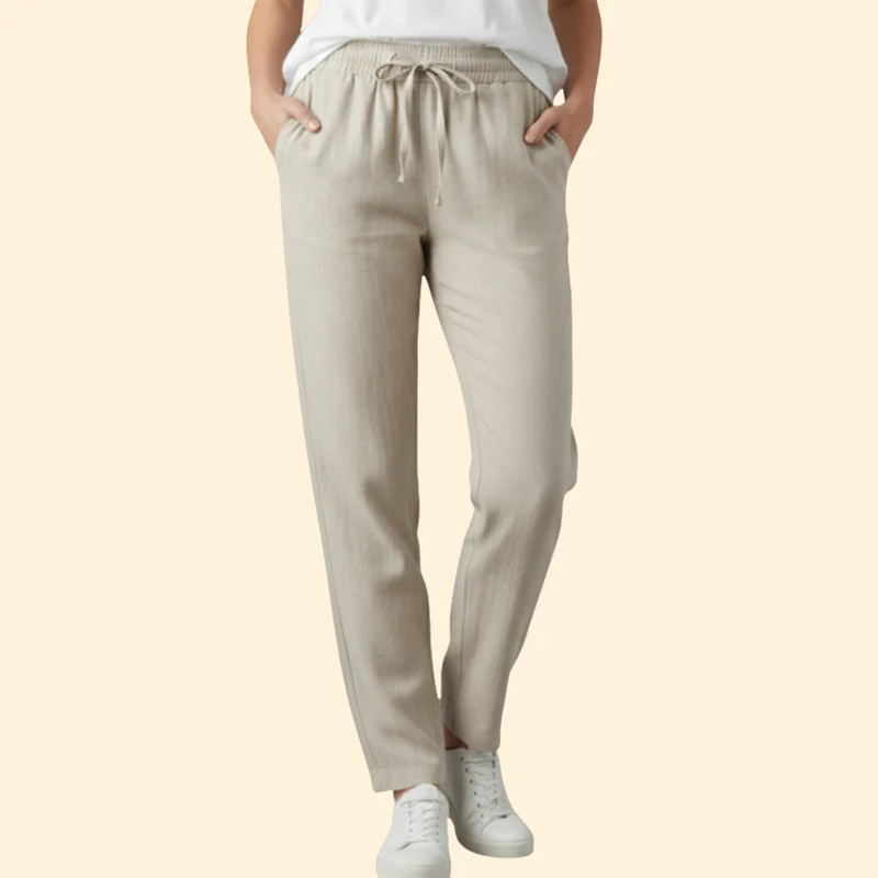 Women’s Comfortable Trousers with Adjustable Waistband - Image 14