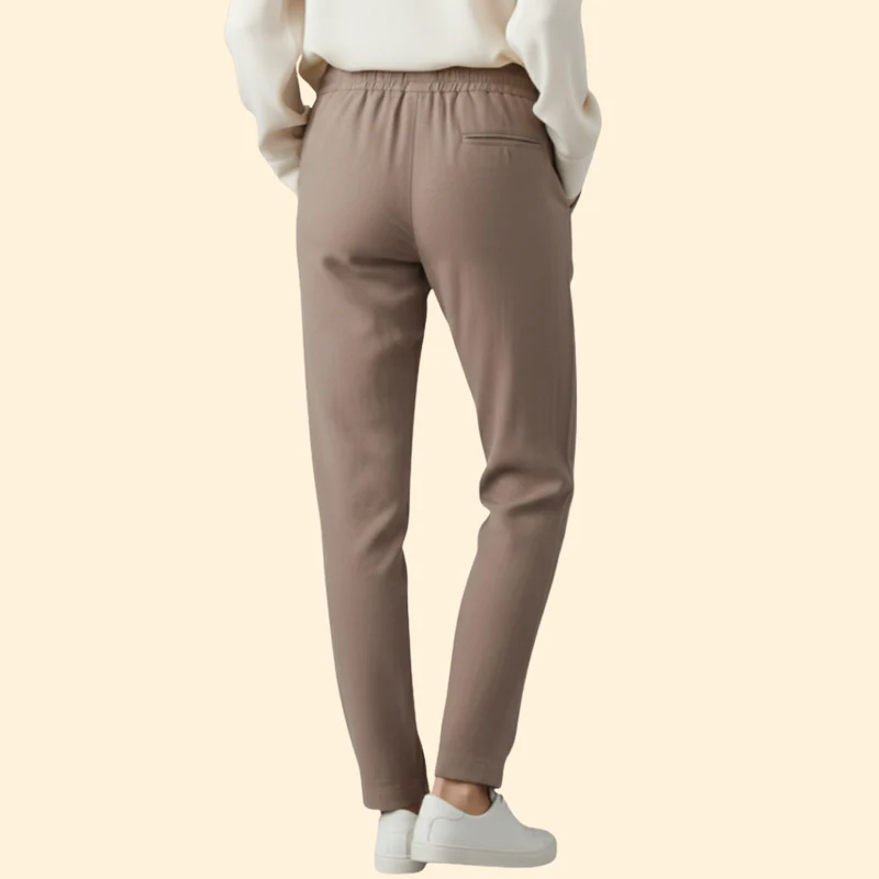 Women’s Comfortable Trousers with Adjustable Waistband - Image 17