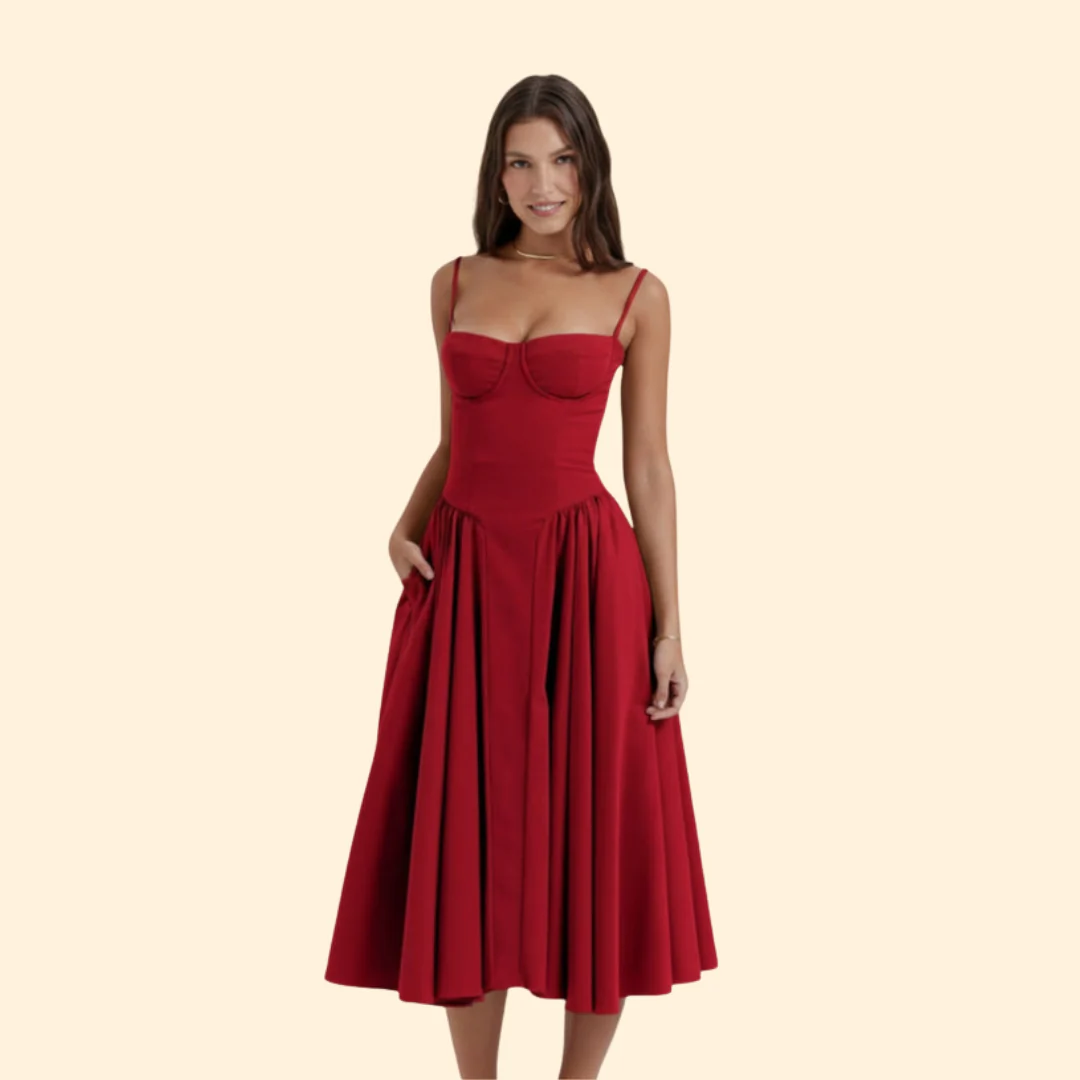 Women’s Corset Dress with Adjustable Straps - Image 8