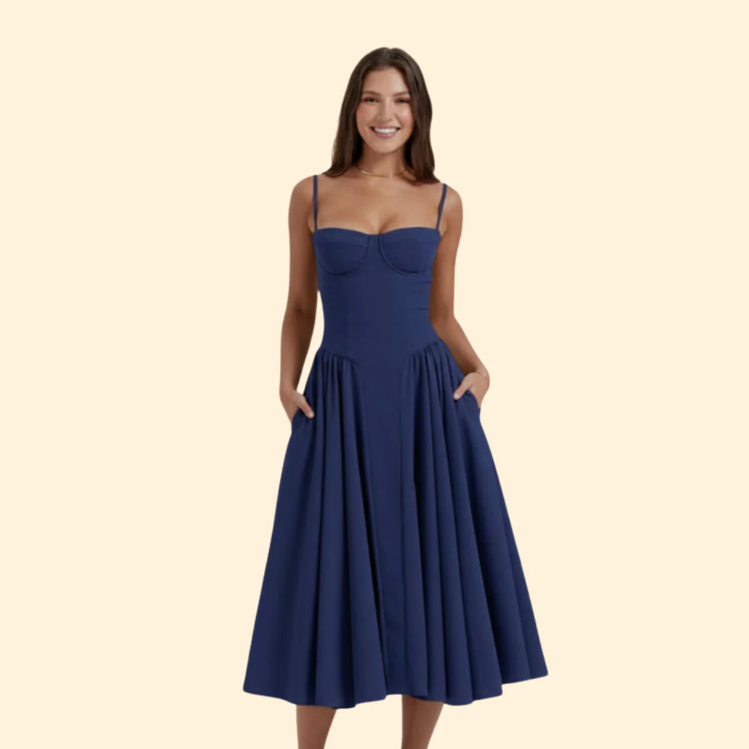 Women’s Corset Dress with Adjustable Straps - Image 9