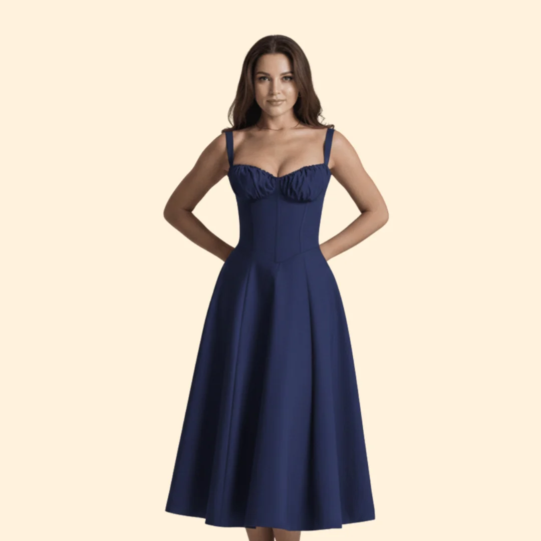 Women’s Corset Dress with Ruffled Skirt - Image 11