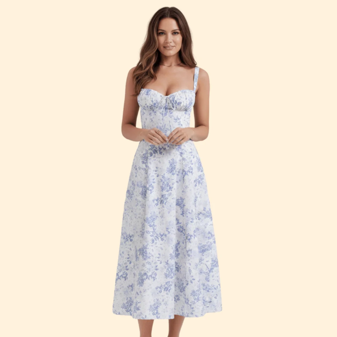 Women’s Corset Dress with Ruffled Skirt - Image 13