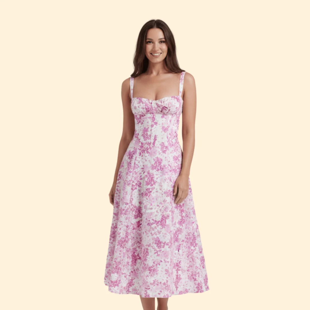 Women’s Corset Dress with Ruffled Skirt - Image 14