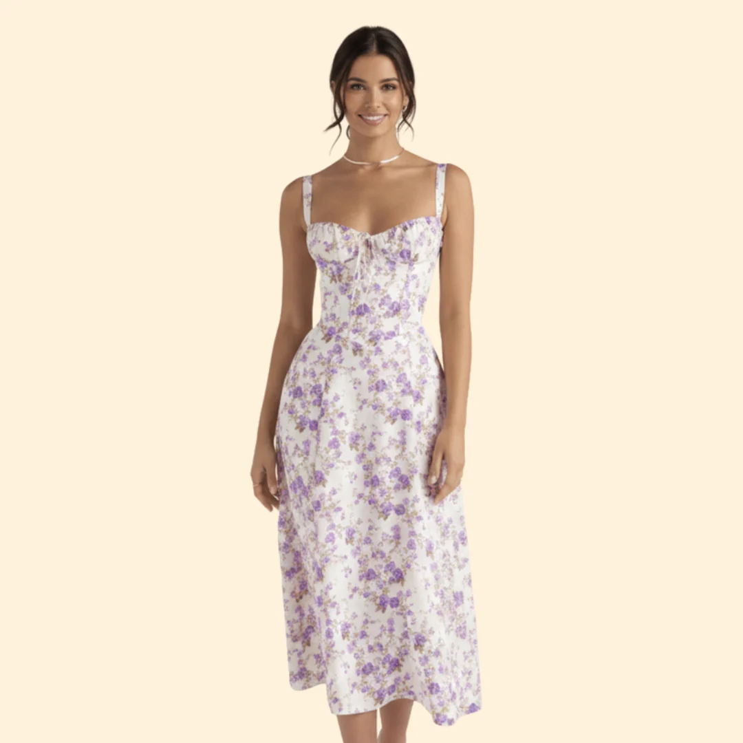 Women’s Corset Dress with Ruffled Skirt - Image 15