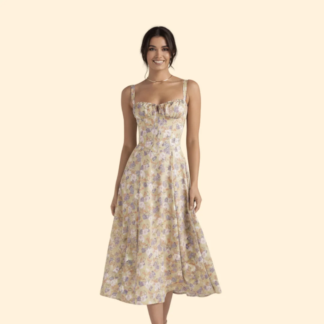 Women’s Corset Dress with Ruffled Skirt - Image 16