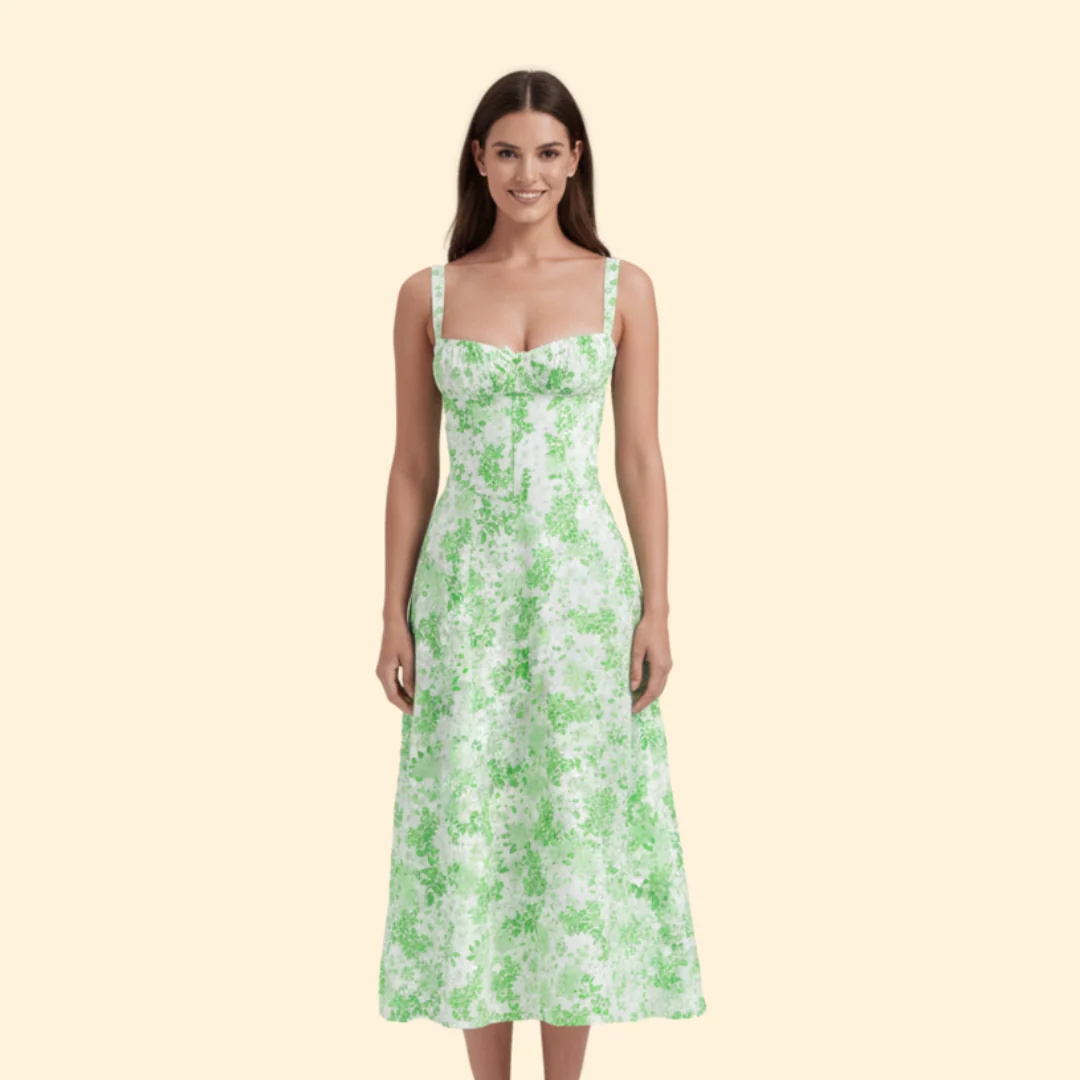 Women’s Corset Dress with Ruffled Skirt - Image 17