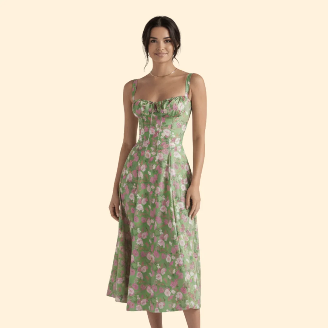 Women’s Corset Dress with Ruffled Skirt - Image 18