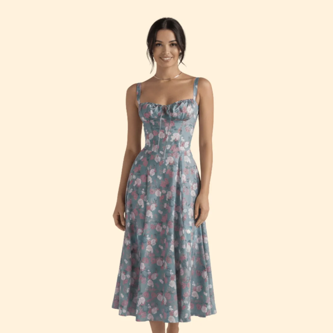 Women’s Corset Dress with Ruffled Skirt - Image 20