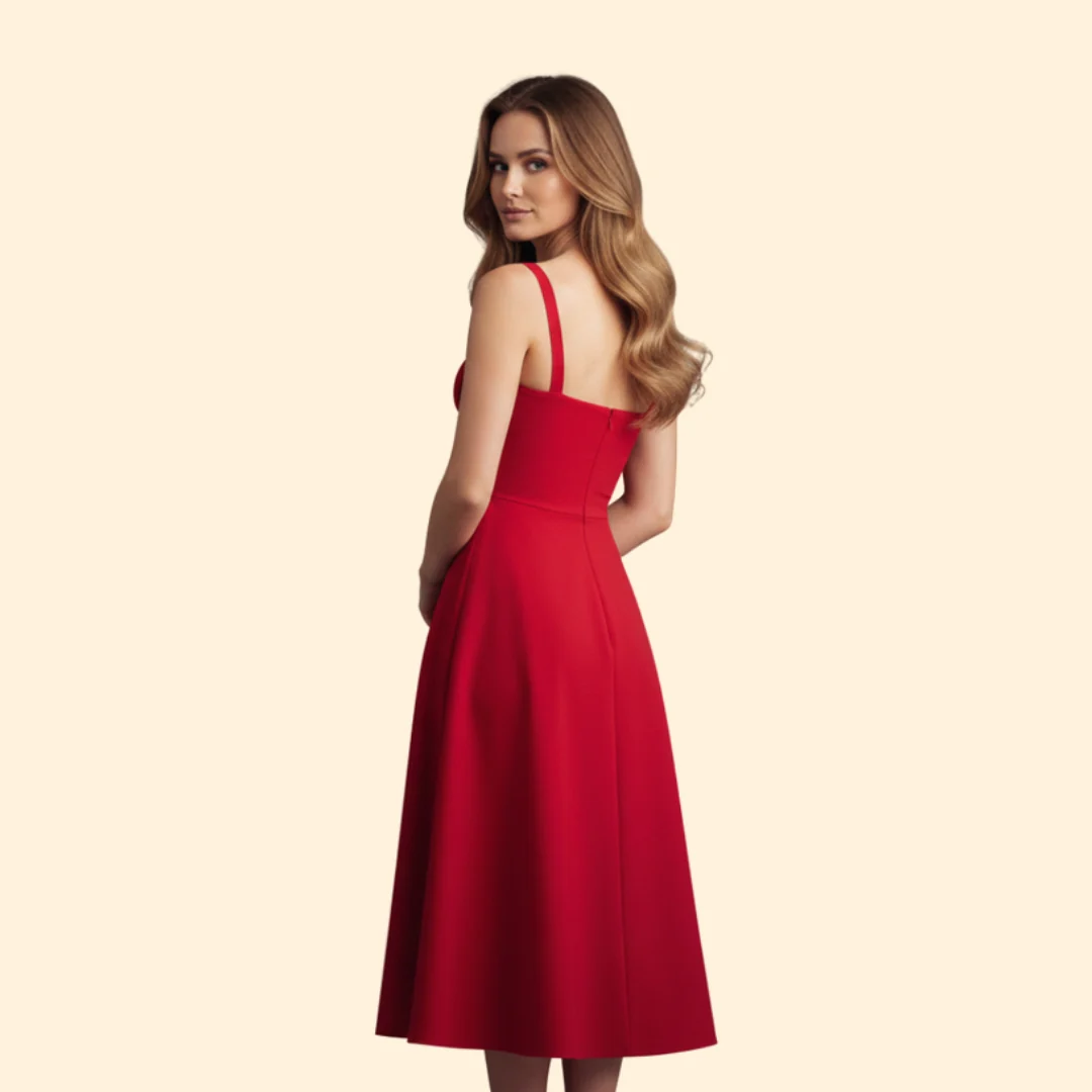 Women’s Corset Dress with Ruffled Skirt - Image 4