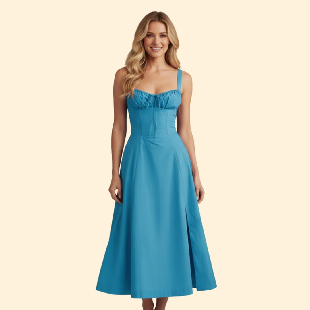 Women’s Corset Dress with Ruffled Skirt - Image 6