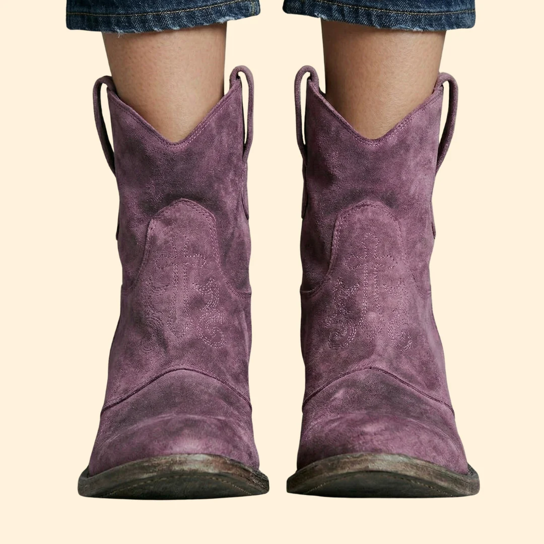 Women’s Cowboy Boots with Pull Tabs - Image 4
