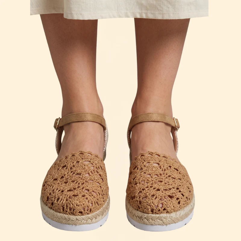 Women's Crochet Platform Sandals - Image 3