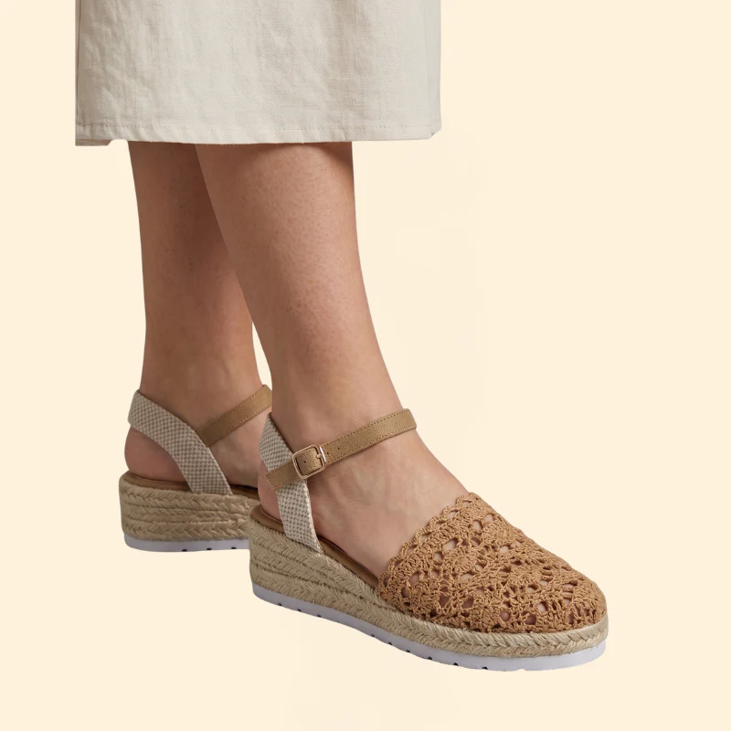 Women's Crochet Platform Sandals - Image 4