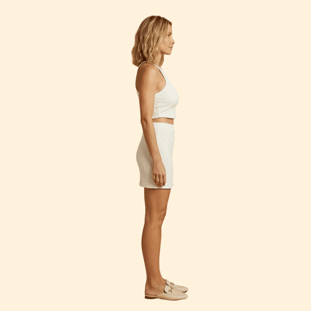 Women’s Crop Top and Skirt Set with Wave Pattern - Image 3
