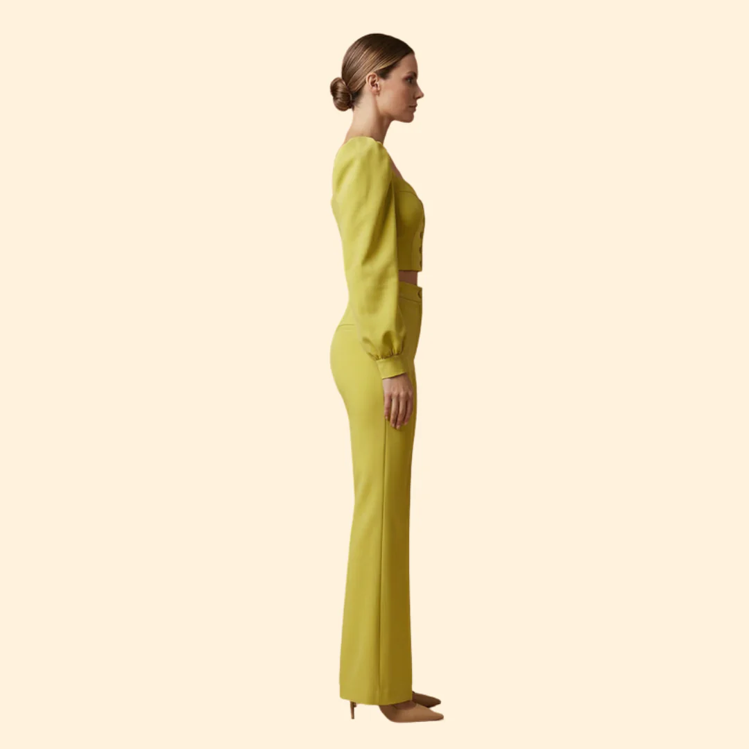 Women’s Crop Top with Puff Sleeve Design - Image 4