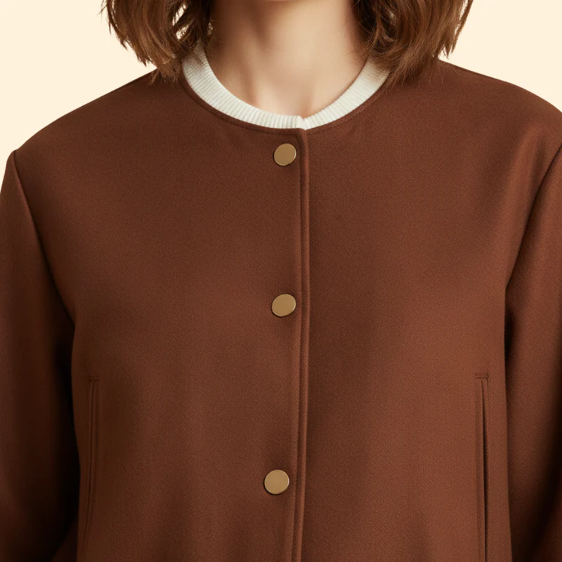 Women's Cropped Bomber Jacket - Image 4