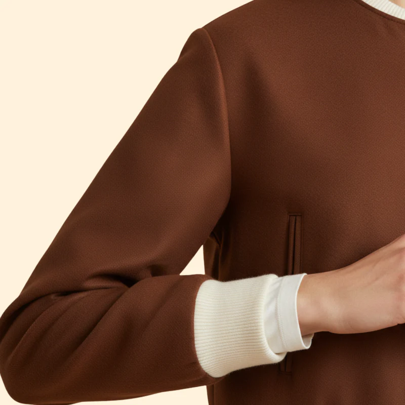 Women's Cropped Bomber Jacket - Image 6