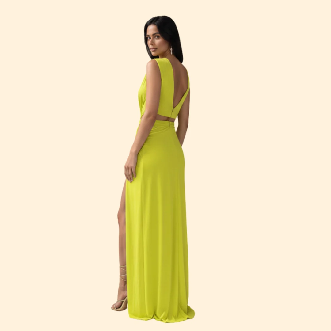 Women’s Cut-Out Dress with Side Slit - Image 5