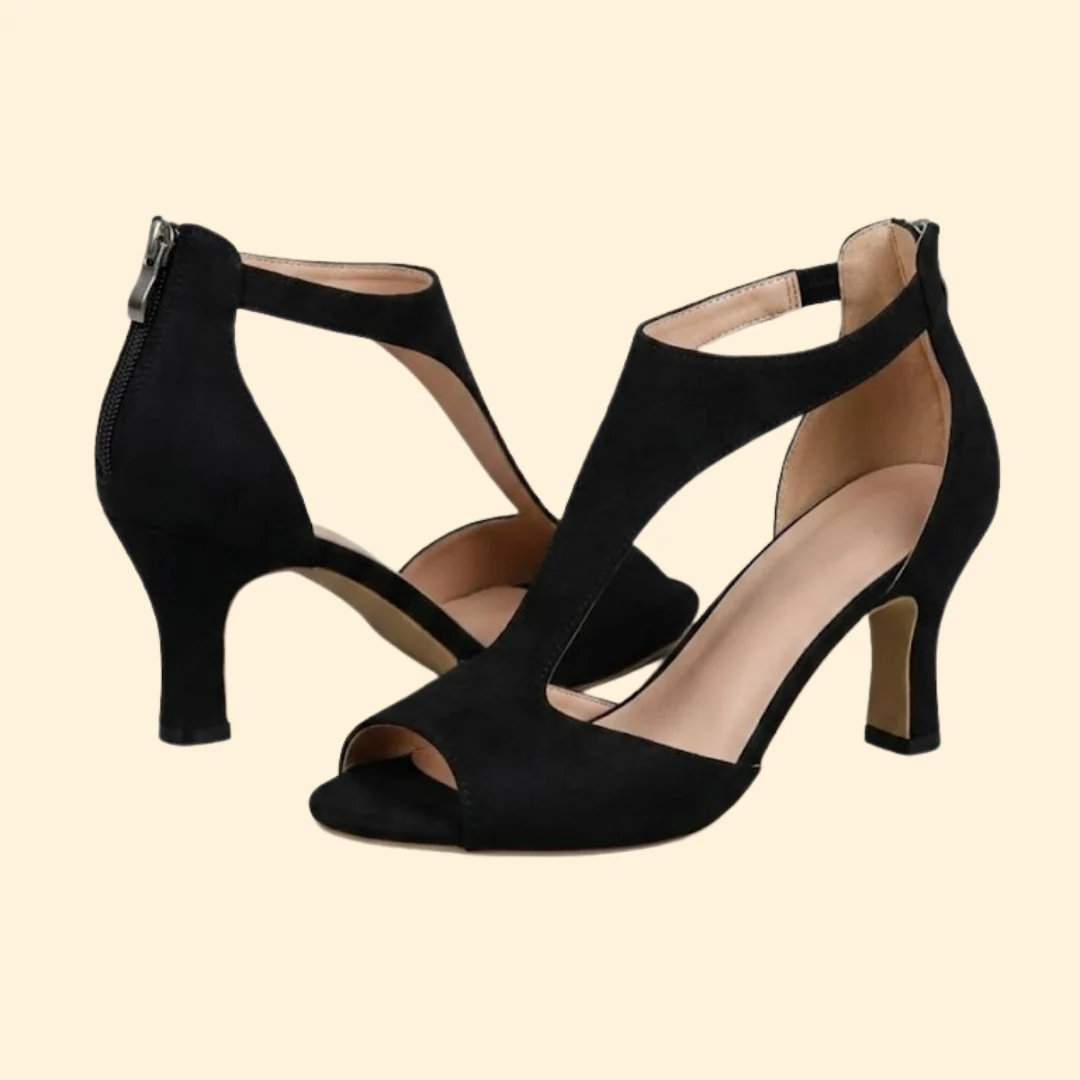 Women's Cutout heeled with Zipper