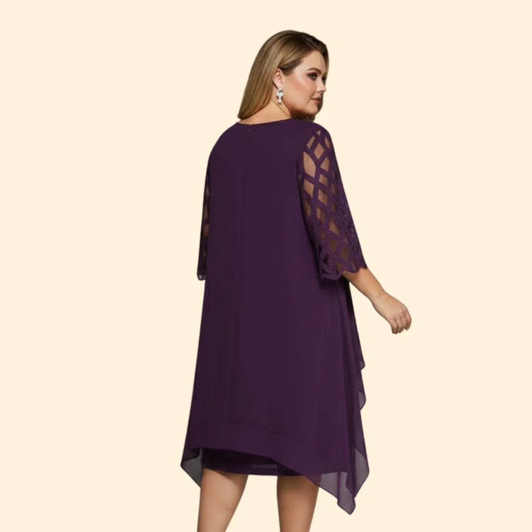 Women’s Dress with Flowy Cut-Out Sleeves - Image 4