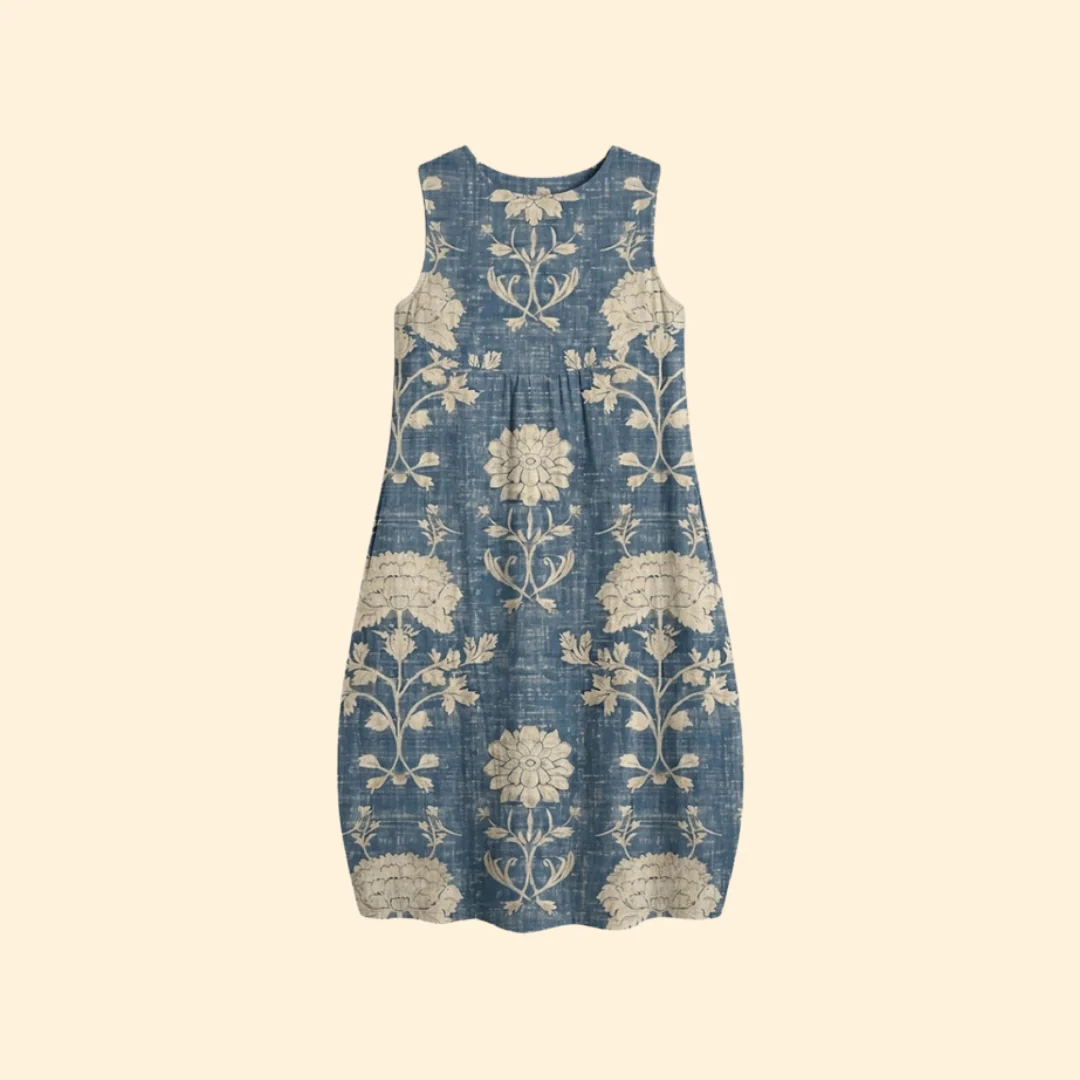 Women’s Dress with Symmetrical Pattern - Image 2