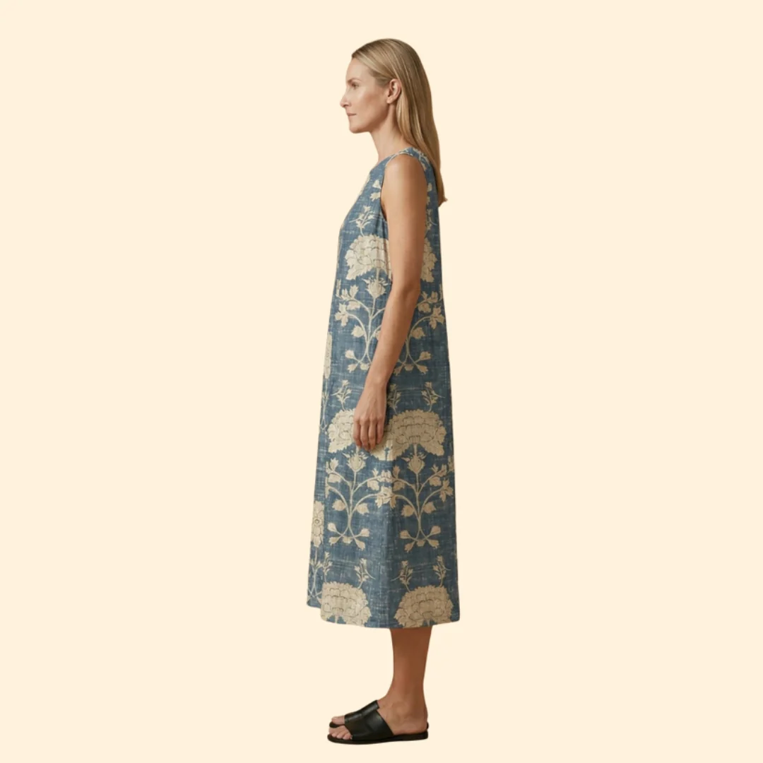 Women’s Dress with Symmetrical Pattern - Image 3