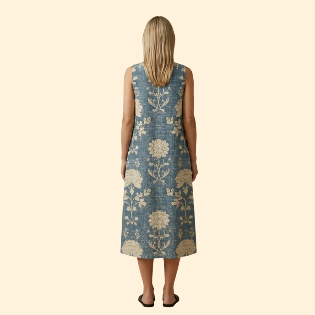 Women’s Dress with Symmetrical Pattern - Image 4