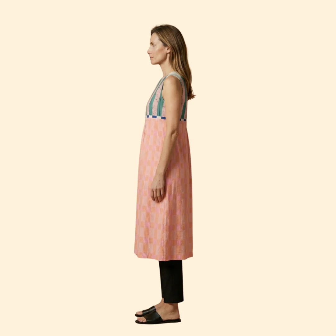 Women’s Dress with Vertical Striped - Image 4