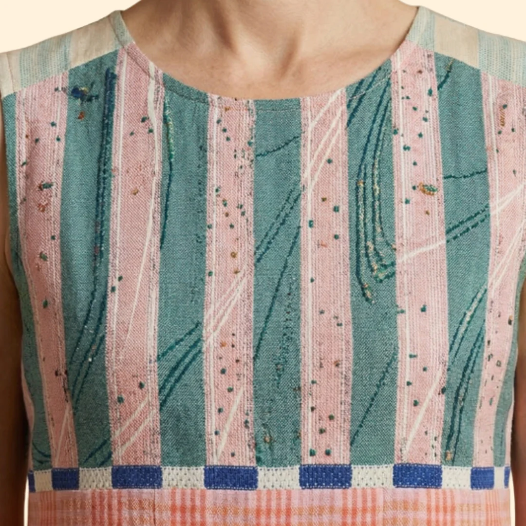 Women’s Dress with Vertical Striped - Image 6
