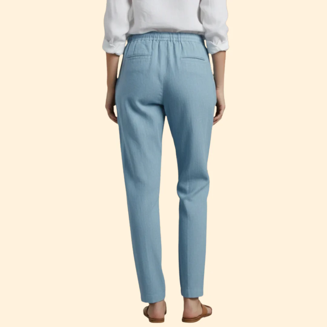 Women’s Easy Fit Trousers with Drawstring Waist - Image 5