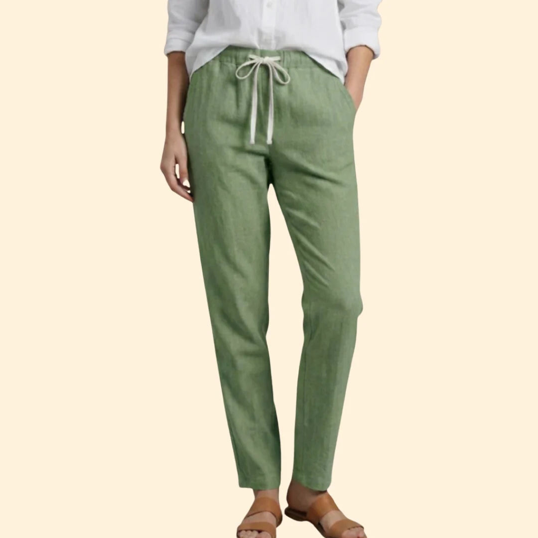 Women’s Easy Fit Trousers with Drawstring Waist - Image 7