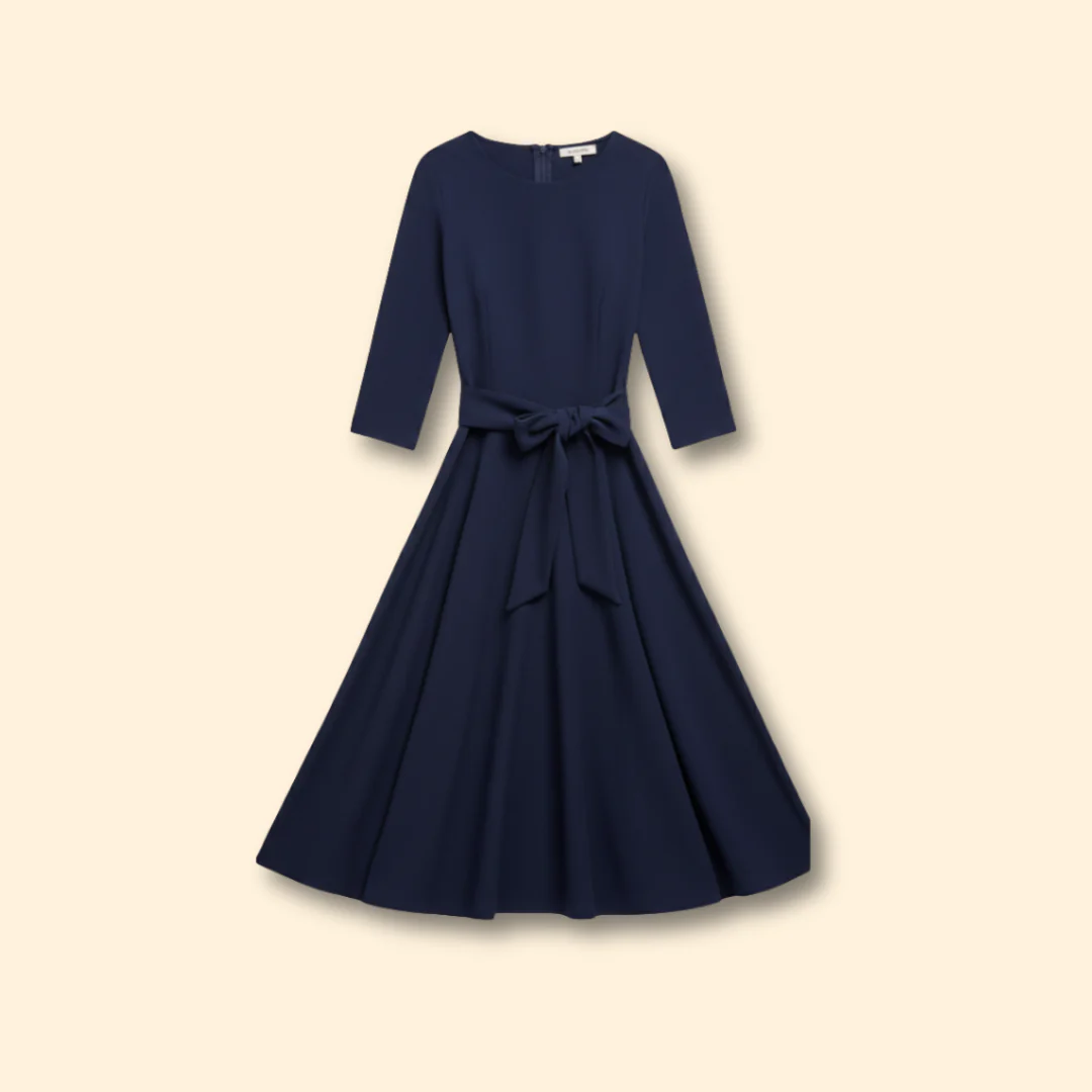 Women’s Elegant Dress with Tie Waist