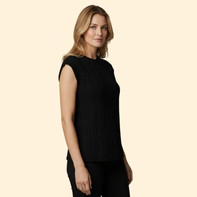 Women's Elegant Jacquard Lace Detail T-Shirt - Image 4