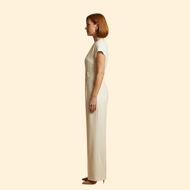 Women’s Elegant Jumpsuit V Neckline - Image 6