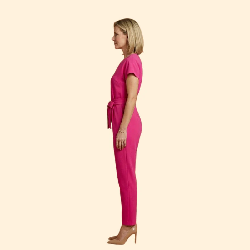 Women’s Elegant Jumpsuit with Belted Waist - Image 5
