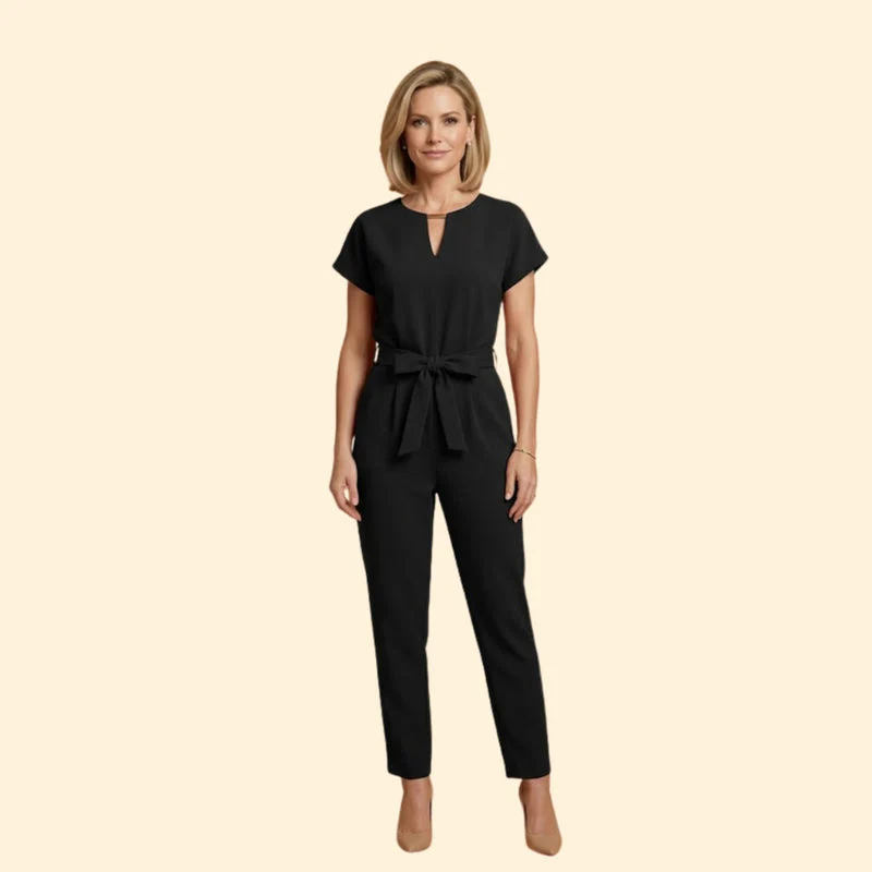Women’s Elegant Jumpsuit with Belted Waist - Image 8