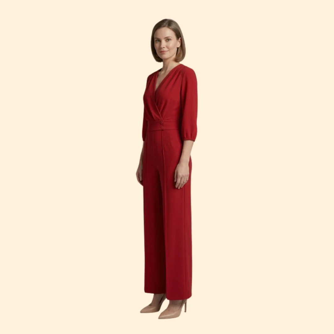 Women’s Elegant Jumpsuit with Button Detail - Image 4