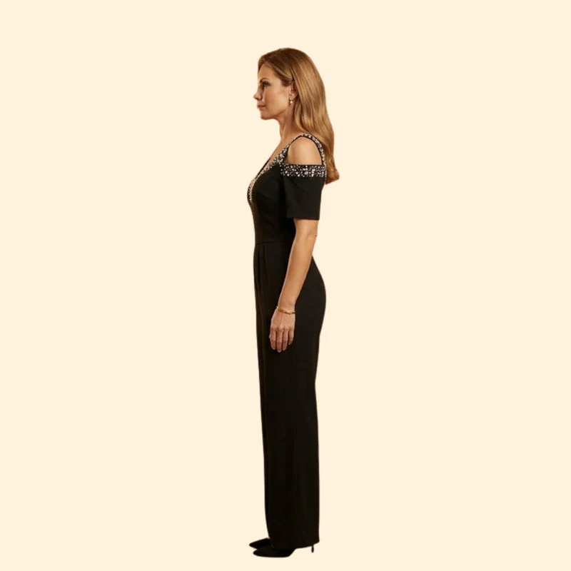Women’s Elegant Jumpsuit with Off-Shoulder Design - Image 6