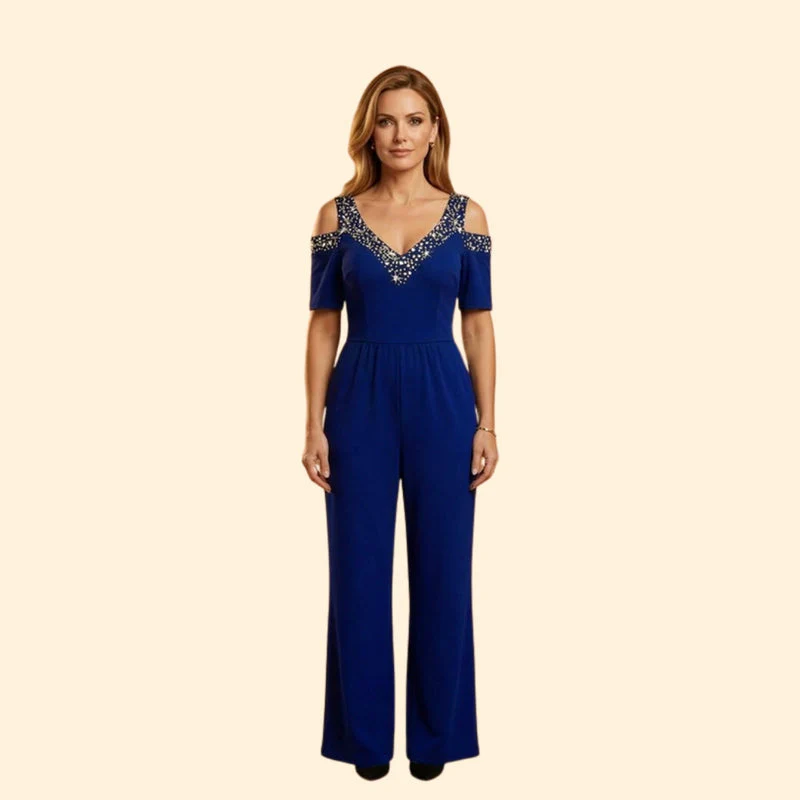 Women’s Elegant Jumpsuit with Off-Shoulder Design - Image 7