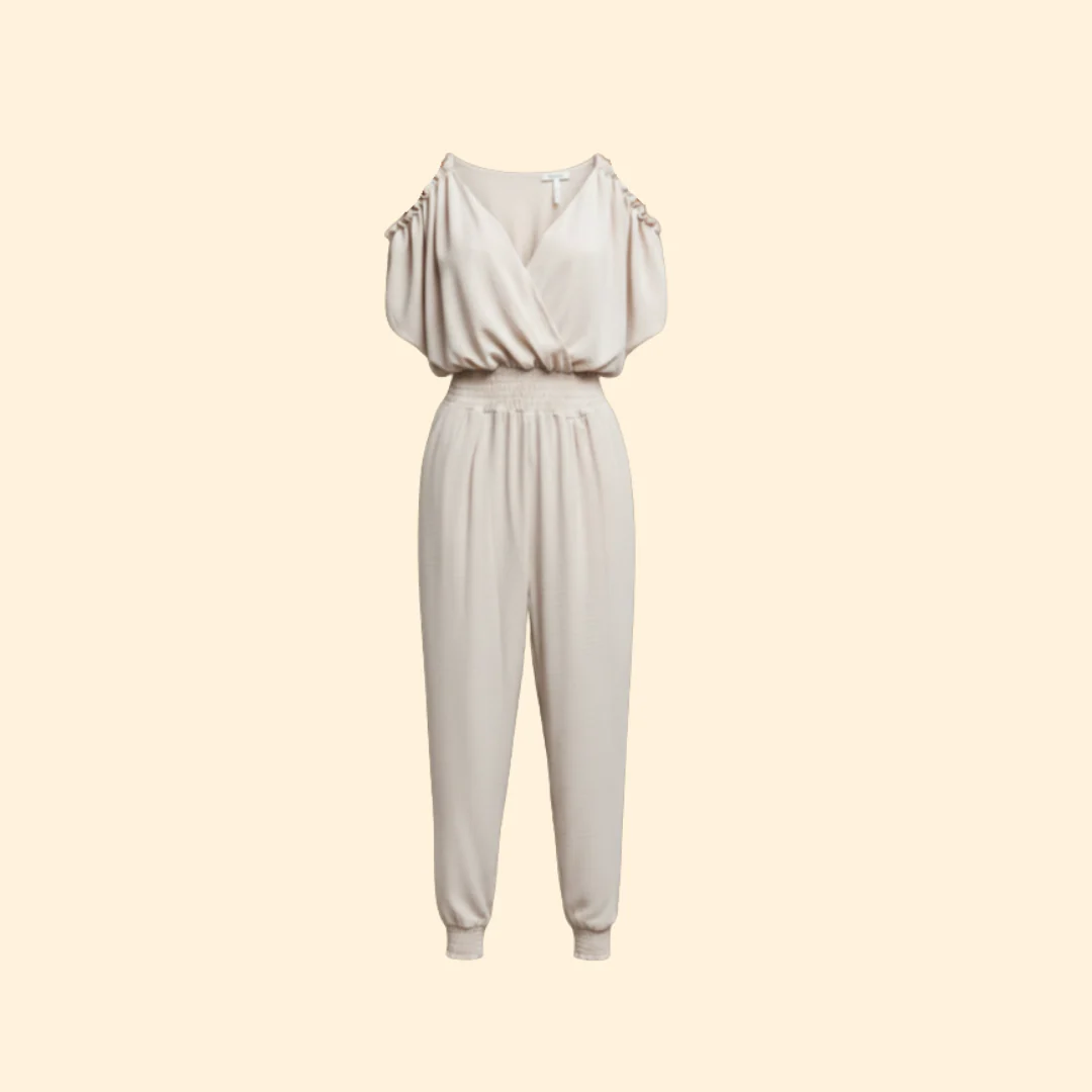 Women’s Elegant Jumpsuit with Open Shoulders