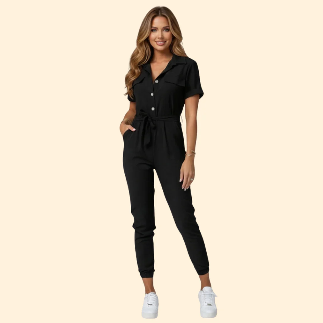 Women’s Elegant Jumpsuit with Relaxed Fit - Image 2