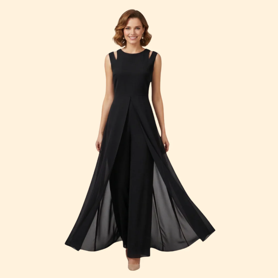 Women’s Elegant Jumpsuit with Shoulder Accents - Image 8