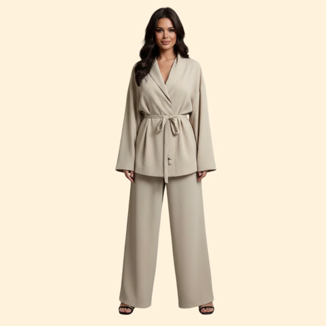 Women’s Elegant Jumpsuit with Waist Belt - Image 6