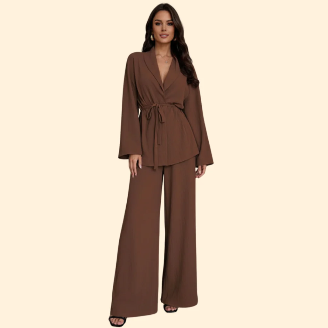 Women’s Elegant Jumpsuit with Waist Belt - Image 8