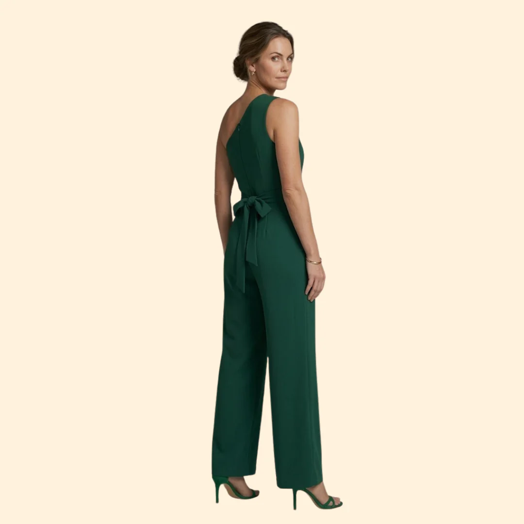 Women’s Elegant Jumpsuit with Waist Tie - Image 3