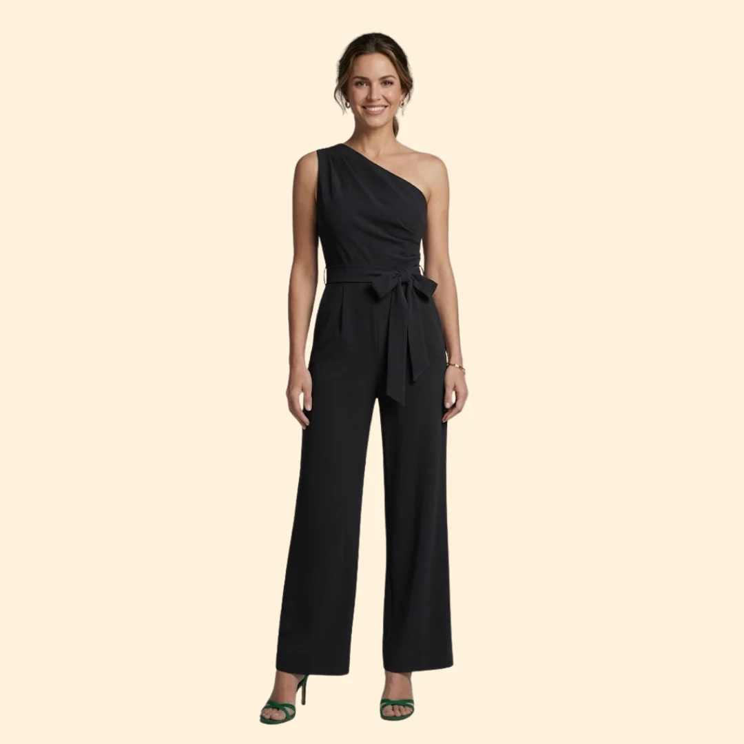 Women’s Elegant Jumpsuit with Waist Tie - Image 7