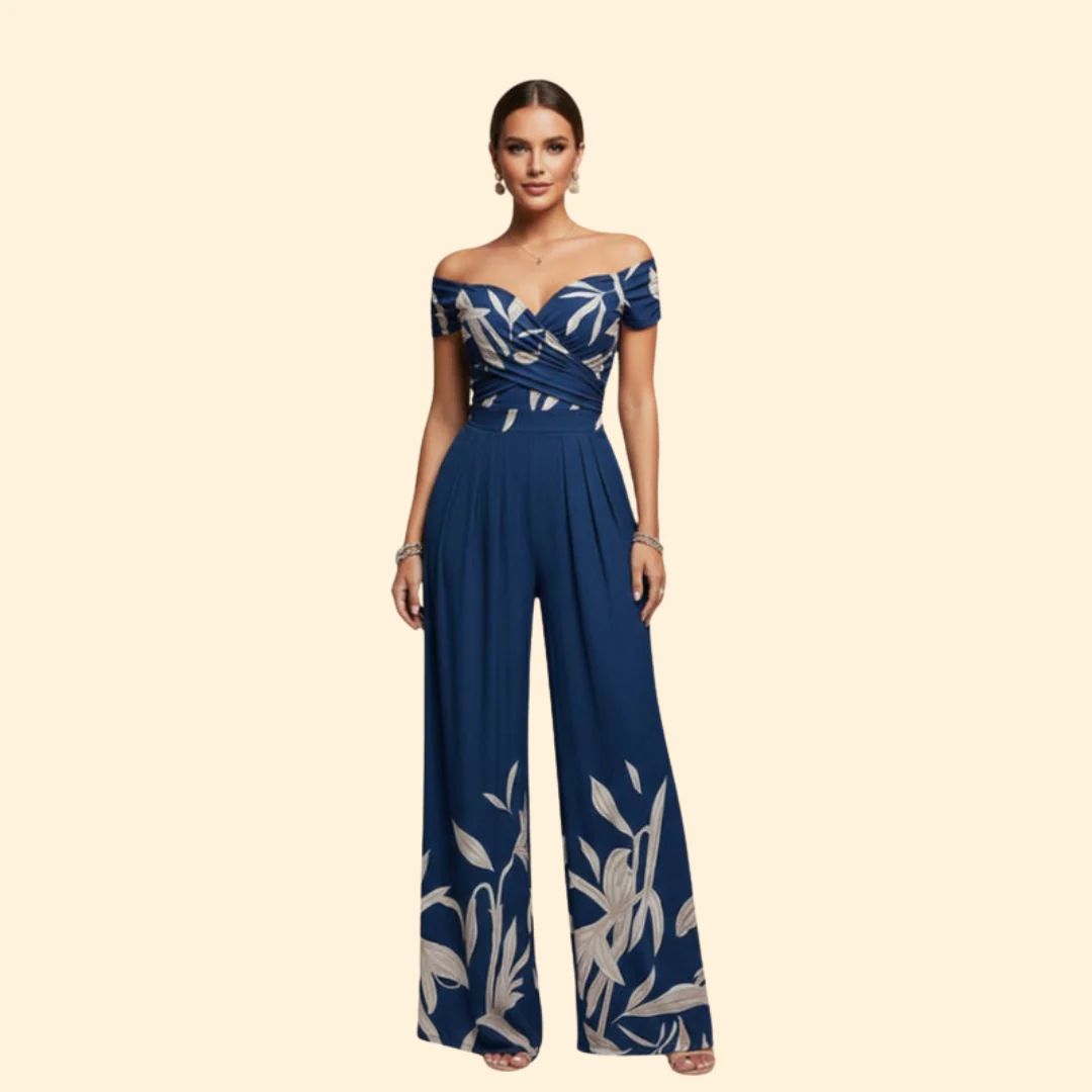 Women’s Elegant Jumpsuit Wrap Bodice - Image 6