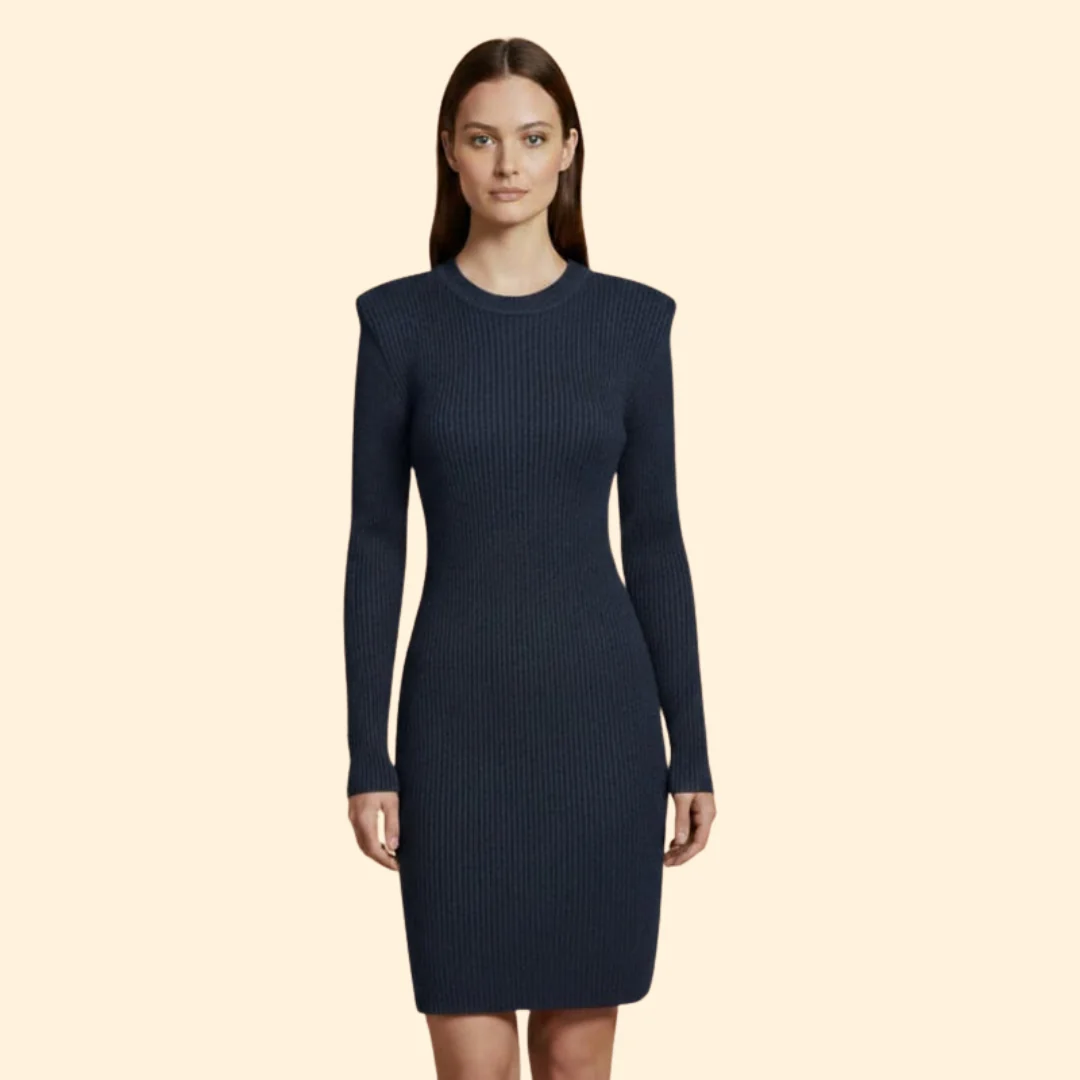 Women's Elegant Knit Dress - Image 6