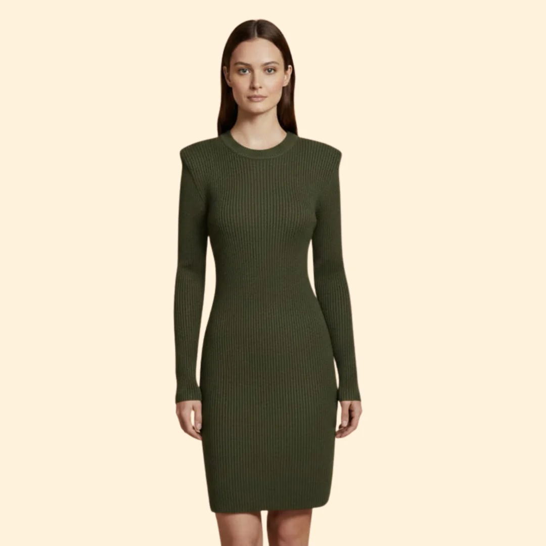 Women's Elegant Knit Dress - Image 8