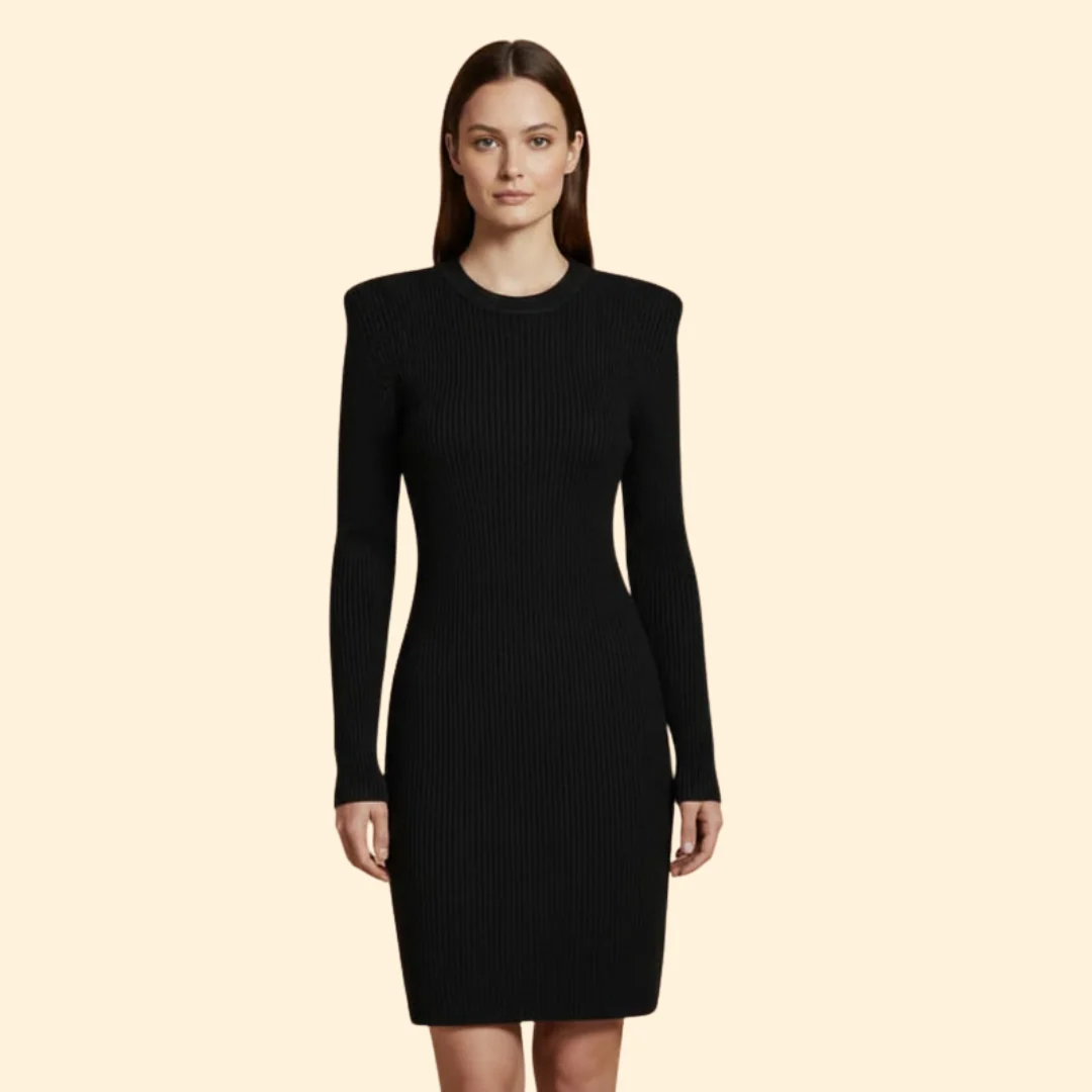 Women's Elegant Knit Dress - Image 9